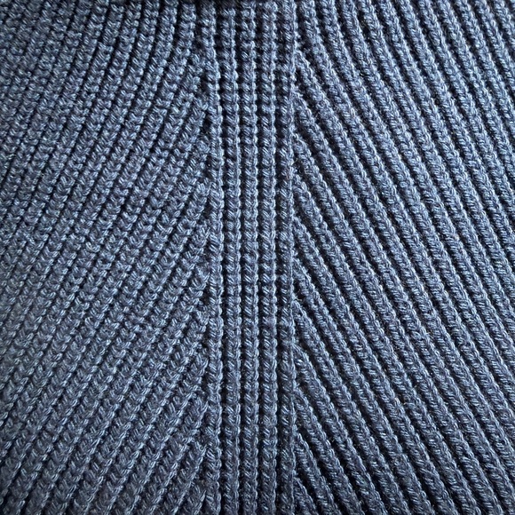 Anthropologie Navy Ribbed Mock Neck Sweater Dress Size S $158 NWT - Picture 12 of 12